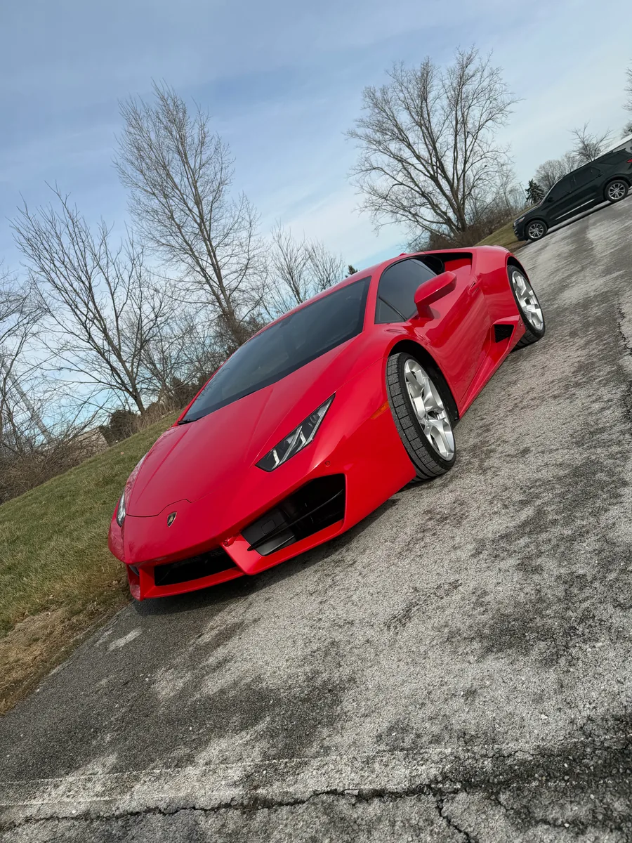 Lamborghini Huracan after a red color change wrap